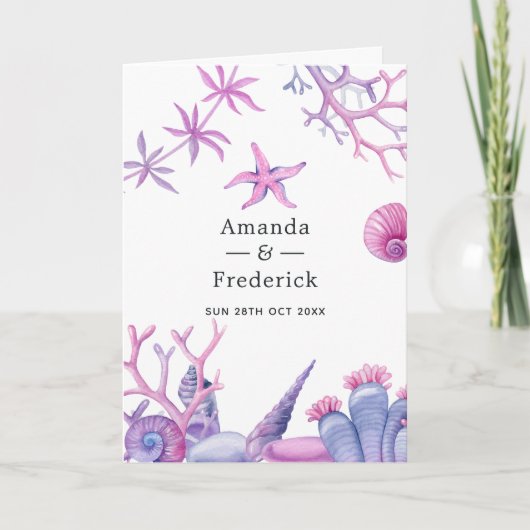 Wasserfarbe unter der Hochzeit Programm (Vorderseite)