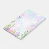 Wasserfarbe unter der Meerespost - Anmerkungen Post-it Klebezettel (angewinkelt)