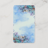 Wasserfarbe unter der Sea Wonder Babydusche Begleitkarte (Rückseite)