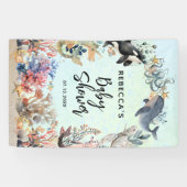 Wasserfarbe unter der wasserneutralen Babydusche Banner (Horizontal)