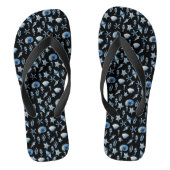 Wasserfarbe unter Meeresmuster Badesandalen (Fußbett)