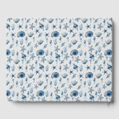 Wasserfarbe unter Meeresmuster Gästebuch (Rückseite)