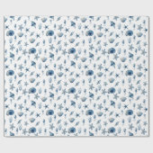 Wasserfarbe unter Meeresmuster Geschenkpapier (Flach)