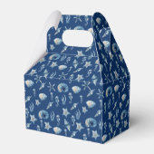 Wasserfarbe unter Meeresmuster Geschenkschachtel (Rückseite)