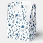 Wasserfarbe unter Meeresmuster Geschenkschachtel (Geöffnet)