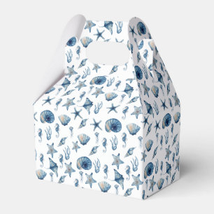 Wasserfarbe unter Meeresmuster Geschenkschachtel