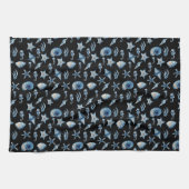 Wasserfarbe unter Meeresmuster Geschirrtuch (Horizontal)