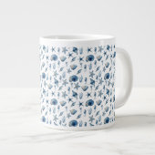 Wasserfarbe unter Meeresmuster Jumbo-Tasse (Vorderseite Rechts)