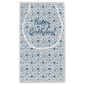 Wasserfarbe unter Meeresmuster Kleine Geschenktüte (Rückseite)