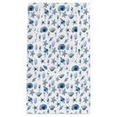 Wasserfarbe unter Meeresmuster Kleine Geschenktüte (Vorderseite)