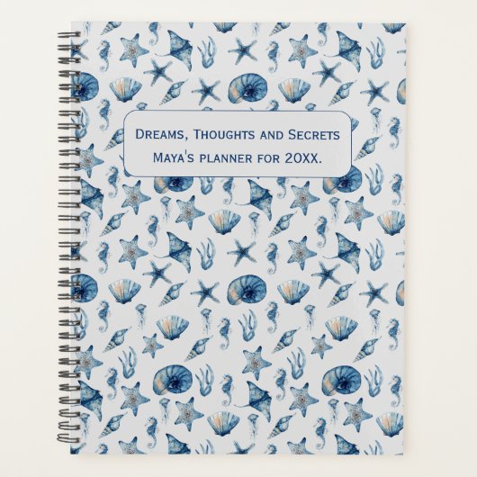 Wasserfarbe unter Meeresmuster Planer (Vorderseite)