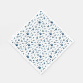 Wasserfarbe unter Meeresmuster Serviette (Ecke)