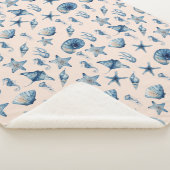 Wasserfarbe unter Meeresmuster Sherpadecke (3/4)