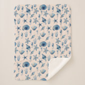 Wasserfarbe unter Meeresmuster Sherpadecke (Vorderseite)