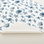 Wasserfarbe unter Meeresmuster Sherpadecke (3/4)