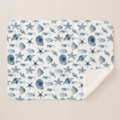 Wasserfarbe unter Meeresmuster Sherpadecke (Vorderseite (Horizontal))