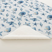 Wasserfarbe unter Meeresmuster Sherpadecke (3/4)