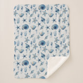 Wasserfarbe unter Meeresmuster Sherpadecke (Vorderseite)