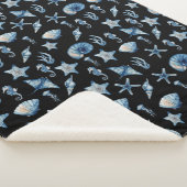 Wasserfarbe unter Meeresmuster Sherpadecke (3/4)