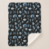 Wasserfarbe unter Meeresmuster Sherpadecke (Vorderseite)