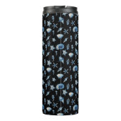 Wasserfarbe unter Meeresmuster Thermosbecher (Rückseite)