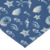 Wasserfarbe unter Meeresmuster Tischdecke (Schrägansicht)