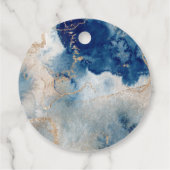 Wasserfarbe Unterseeische Babydusche Vielen Dank Geschenkanhänger (Rückseite)