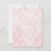 Wasserfarbe Valentine 30. Geburtstag Party (Rückseite)