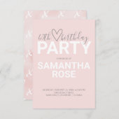 Wasserfarbe Valentine 40. Geburtstag Party (Vorne/Hinten)