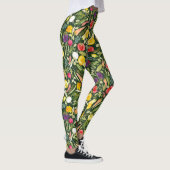 Wasserfarbe Vegan - Fressen Sie den Regenbogen Leggings (Rechts)