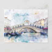 Wasserfarbe Venedig, Italien Postkarte (Vorderseite)