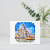 Wasserfarbe Venedig Pinacoteca Casa Serodine Postkarte (Stehend Vorderseite)