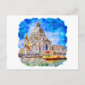 Wasserfarbe Venedig Pinacoteca Casa Serodine Postkarte (Vorderseite)