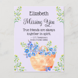 Wasserfarbe Vergessen Sie mir nicht Blume Friends Postkarte