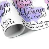 Wasserfarbe Vergiss nie die Bezahlung Geschenkpapier (Rolleneckpunkt)