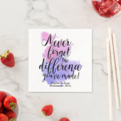 Wasserfarbe Vergiss nie die Differenzrente Serviette (Beispiel)