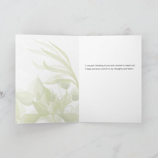 Wasserfarbe Vermisst Karte (Innenseite)