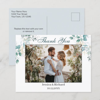 Wasserfarbe Vielen Dank FOTO Postkarte