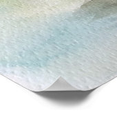 Wasserfarbe, Vietnam, Landschaft der Provinz Ninh  Poster (Ecke)