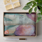 Wasserfarbe Vintag Inspirierte Blumendekoupage Seidenpapier (Geschenk)