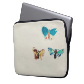 Wasserfarbe Vintage Schmetterlinge. Odilon Redon Laptopschutzhülle (Vorderseite Links)