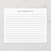 Wasserfarbe Vintage Wasserkocher Rezept Karte (Rückseite)