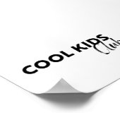 Wasserfarbe Vintages cooles Kinderposter Poster (Ecke)