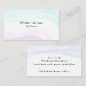 Wasserfarbe Visitenkarte (Vorne/Hinten)