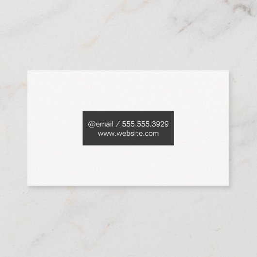 Wasserfarbe Visitenkarte (Rückseite)