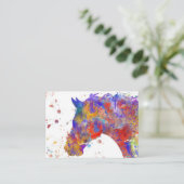 Wasserfarbe Visitenkarte (Stehend Vorderseite)