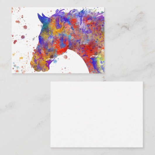 Wasserfarbe Visitenkarte (Vorne/Hinten)