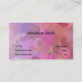 Wasserfarbe Visitenkarte (Rückseite)