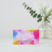 Wasserfarbe Visitenkarte (Stehend Vorderseite)