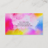 Wasserfarbe Visitenkarte (Rückseite)